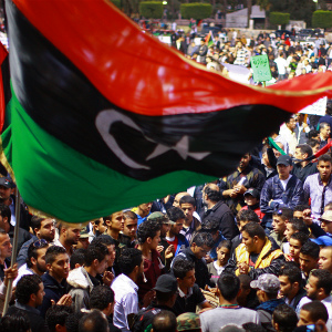 利比亚反暴力示威。联合国图片/ Iason Foounten 