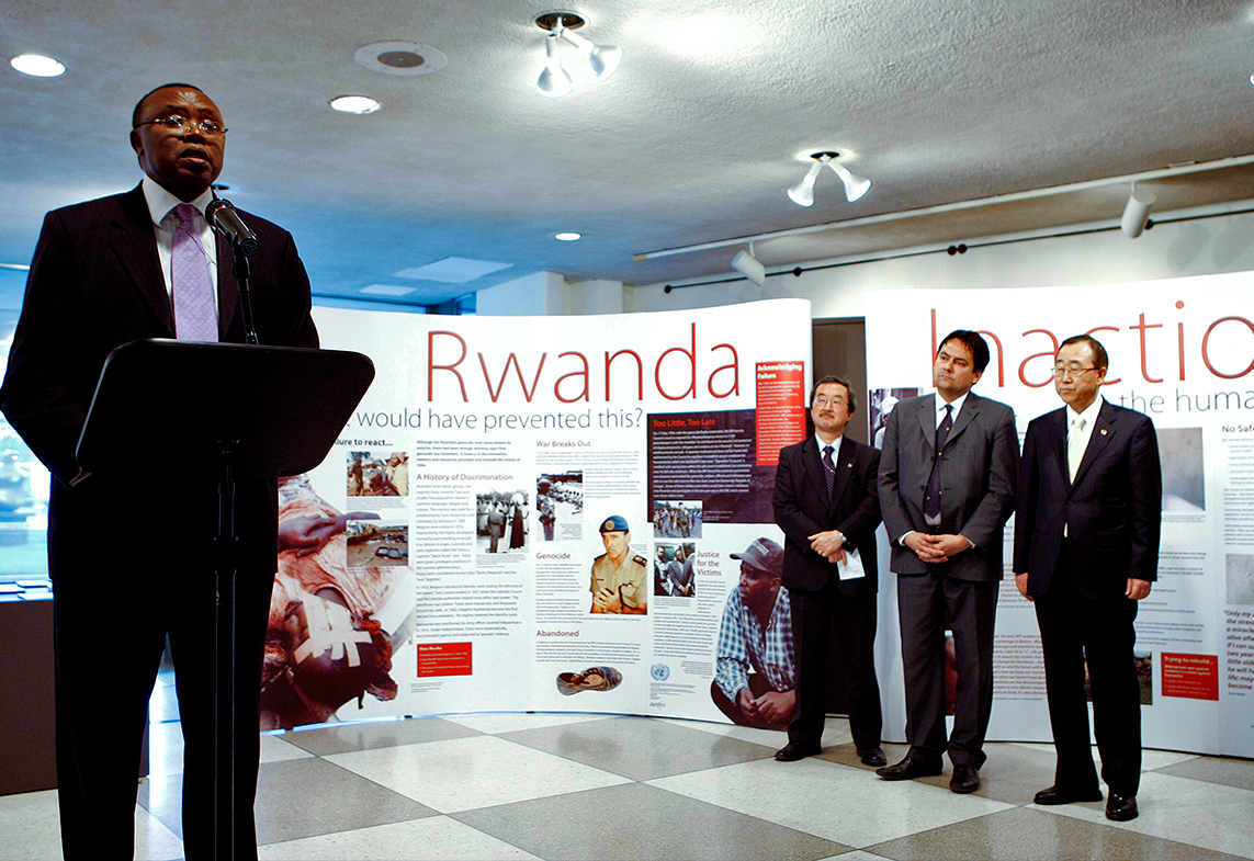 H.E. Mr. Joseph Nsengimana, Permanent Representative of the Republic of Rwanda to the UN, at the opening.